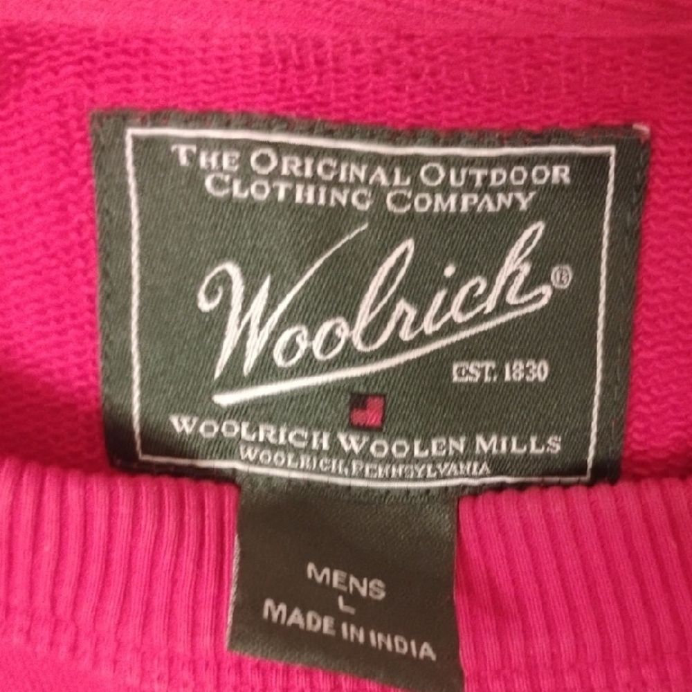 Woolrich Men's Classic Red Crewneck Sweater - Picture 2 of 5